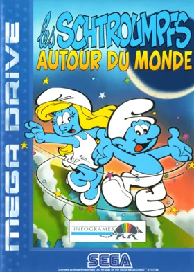 Smurfs Travel the World, The (Europe) (En,Fr,De,Es) box cover front